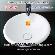 Lavabo âm bàn dương vành tròn Caesar LF5016 BM2026