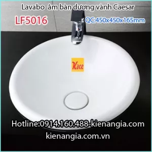 Lavabo âm bàn dương vành tròn Caesar LF5016 BM2026