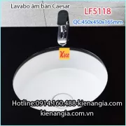 Chậu lavabo tròn âm bàn âm vành Caesar LF5118 BM2026