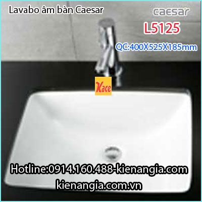 Chậu lavabo âm bàn âm vành Caesar L5125