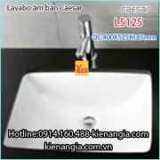 Chậu lavabo âm bàn âm vành Caesar L5125