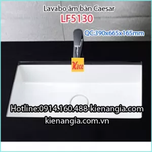 Chậu lavabo âm bàn âm vành Caesar LF5130