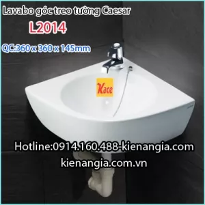 Chậu Lavabo góc treo tường CAESAR L2014