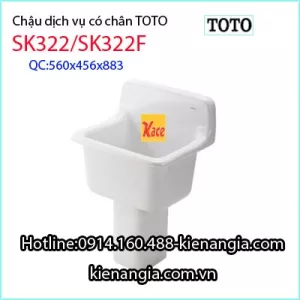 Chậu dịch vụ,chậu giặt chân đứng TOTO SK322-SK322F