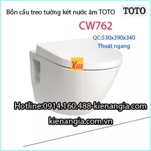 Bồn cầu treo tường két âm TOTO CW762