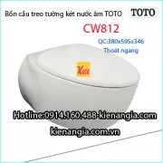 Bồn cầu treo tường két âm TOTO CW812