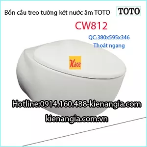 Bồn cầu treo tường két âm TOTO CW812