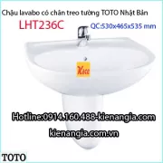 Chậu Lavabo lửng có chân treo TOTO LHT236C