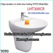 Lavabo lửng chân treo TOTO  LHT300CR
