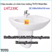 Lavabo chân treo ốp tường TOTO LHT239C