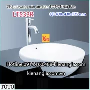 Chậu rửa Lavabo bán âm bàn TOTO LT533C