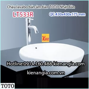 Chậu rửa Lavabo bán âm bàn TOTO LT533C