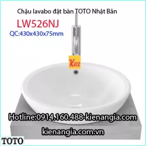 Chậu lavabo đặt trên bàn TOTO LW526NJ