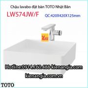 Chậu lavabo TOTO đặt trên bàn LW574JW-F