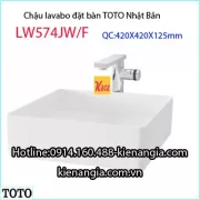 Chậu lavabo TOTO đặt trên bàn LW574JW-F