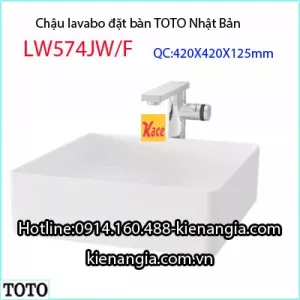 Chậu lavabo TOTO đặt trên bàn LW574JW-F