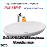 Chậu lavabo TOTO đặt trên bàn LW818JW-F