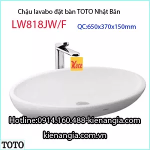Chậu lavabo TOTO đặt trên bàn LW818JW-F