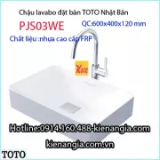 Chậu lavabo TOTO bằng nhựa cao cấp đặt bàn PJS03WE
