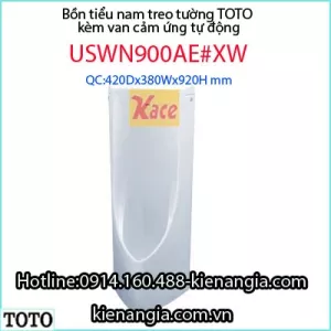Bồn tiểu nam treo tường TOTO có van cảm ứng USWN900AE#XW