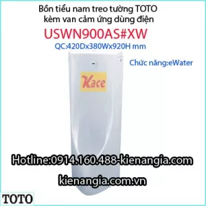 Bồn tiểu nam treo tường TOTO có van cảm ứng USWN900AS#XW