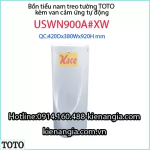 Bồn tiểu nam treo tường TOTO có van cảm ứng USWN900A#XW