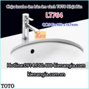 Chậu lavabo TOTO âm bàn đá LT764