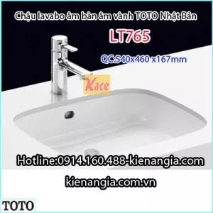 Chậu lavabo TOTO âm bàn đá LT765