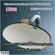 Chậu lavabo TOTO âm bàn đá LT546