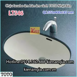 Chậu lavabo TOTO âm bàn đá LT546