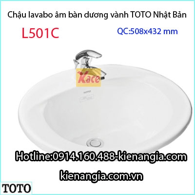 Lavabo-TOTO-am-ban-duong-vanh-L501C