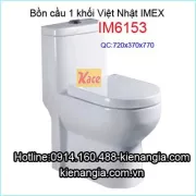 Bồn cầu liền 1 khối Imex IM-6153