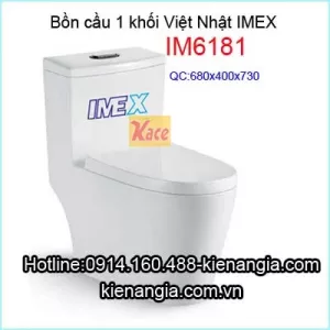 Bàn cầu liền 1 khối IMEX Japan IM6181