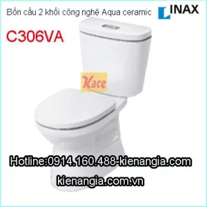 Bồn cầu 2 khối Inax,Bệt két rời INAX-C306VA