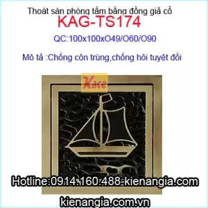 Thoát sàn chống côn trùng 100x100  D49-60 KAG-TS174