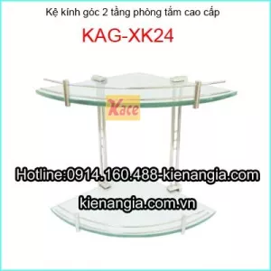 Kệ kính phòng tắm góc 2 tầng  KAG-XK024