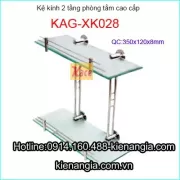 Kệ kiếng 2 tầng phòng tắm KAG-XK028