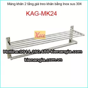 Máng khăn 2 tầng sus 304 KAG-MK24