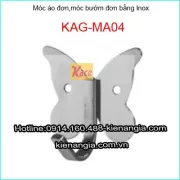 Móc áo đơn INOX,móc áo bướm KAG-MA04