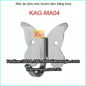Móc áo đơn INOX,móc áo bướm KAG-MA04