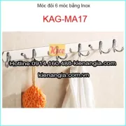 Móc áo đôi 6 móc INOX KAG-MA17