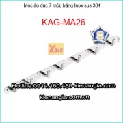 Móc áo đúc sus 304 7 móc KAG-MA26