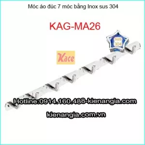 Móc áo đúc sus 304 7 móc KAG-MA26