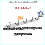 Móc áo Inox 304,móc 5 đúc KAG-MA27
