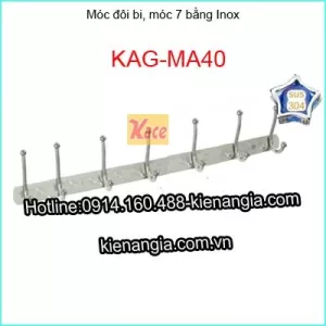 Móc áo bi đôi 7 bằng inox KAG-MA40