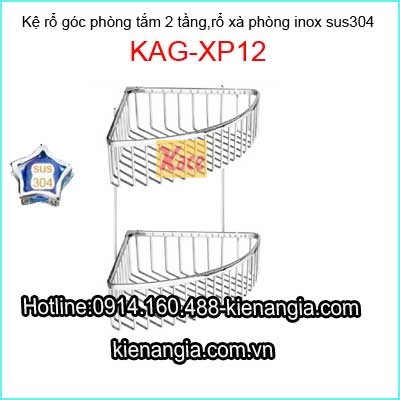 Rổ xà phòng góc 2 tầng  KAG-XP12