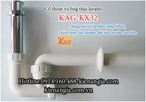 Cổ thoát và ống thải lavabo KAG-KX32
