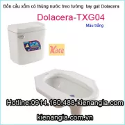 Bàn cầu xổm két nước treo Dolacera gạt TXG04