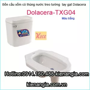 Bàn cầu xổm két nước treo Dolacera gạt TXG04