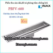 Thoát sàn,phễu thu phòng tắm Inax dài 600 PBFV600
